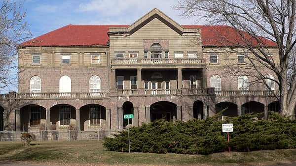 Buildings at Human Services Center , located at northwestern outskirts of Yankton, South Dakota