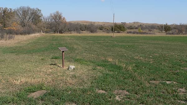 Stone used as a marker in survey of Nebraska - South Dakota border ( 43rd parallel north )