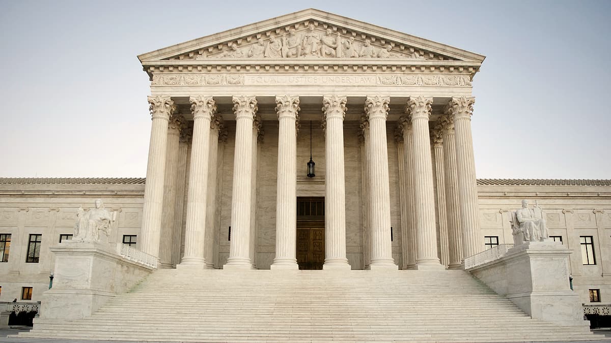 The Front facade of the Supreme Court of the United States [#sky ,#travel ,#tourism ,#architecture ,#building ,#monument
